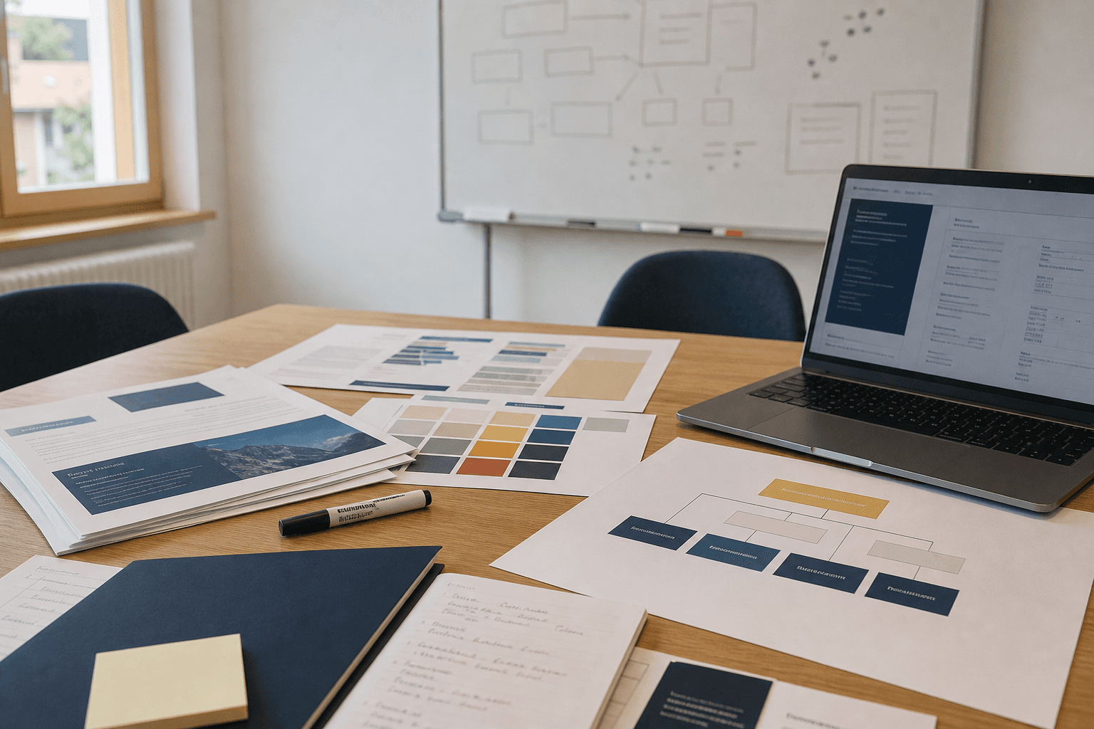 Marketing-Workshop mit Kampagnenbriefings und Unterrichtsunterlagen